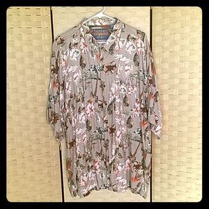 Mens Fryday Club Hawaiian Shirt Size XL